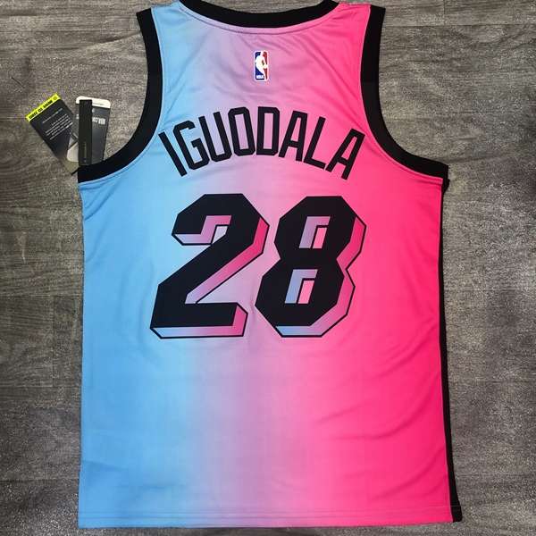 Miami Heat 20/21 Pink Blue City Basketball Jersey (Hot Press)