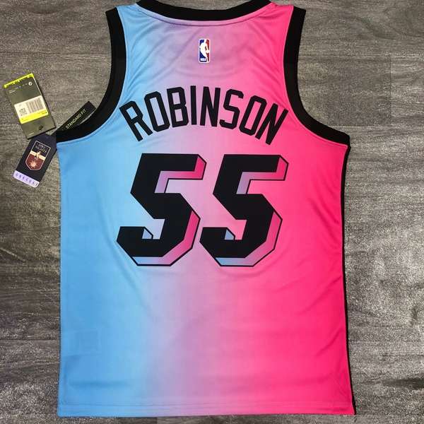 Miami Heat 20/21 Pink Blue City Basketball Jersey (Hot Press)