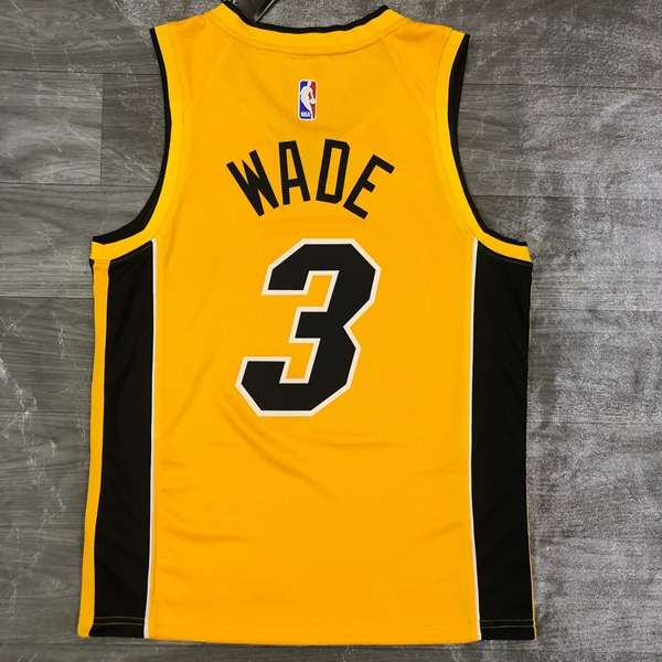 Miami Heat 20/21 Yellow Basketball Jersey (Hot Press)