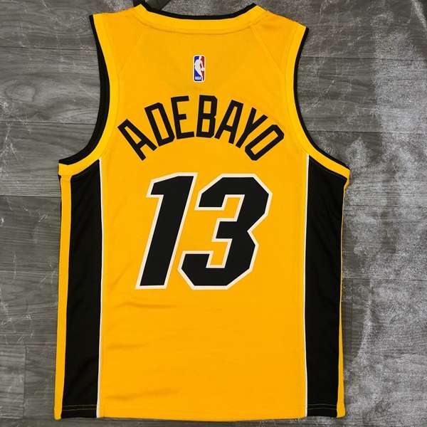 Miami Heat 20/21 Yellow Basketball Jersey (Hot Press)