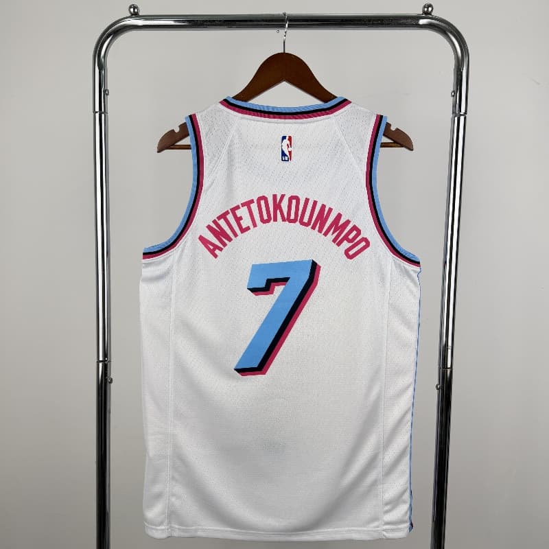 Miami Heat 2020 White City Basketball Jersey (Hot Press)