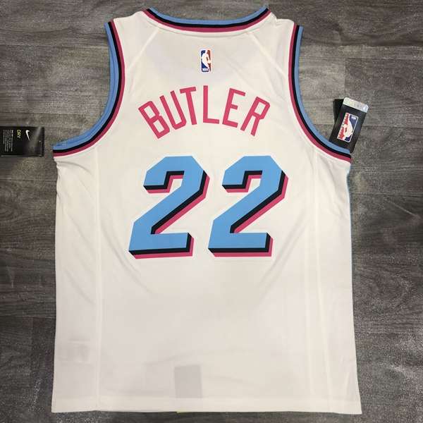 Miami Heat 2020 White City Basketball Jersey (Hot Press)