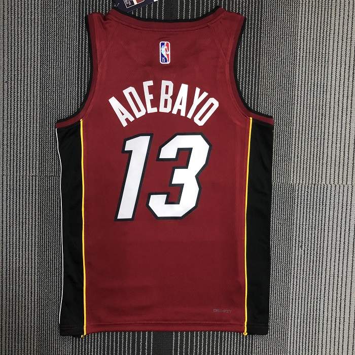 Miami Heat 21/22 Red AJ Basketball Jersey (Hot Press)