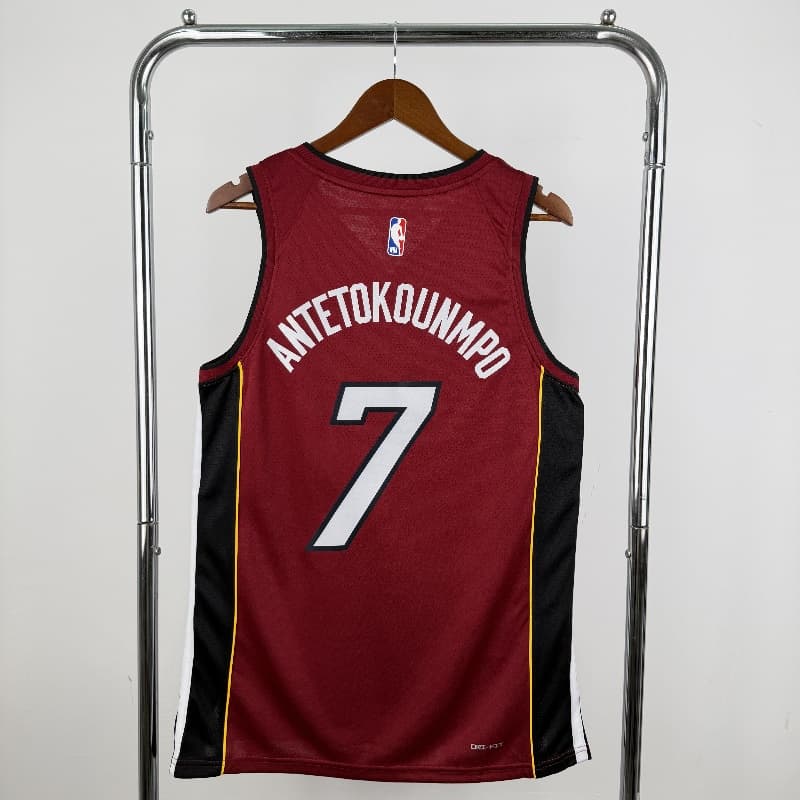 Miami Heat 22/23 Red AJ Basketball Jersey (Hot Press)