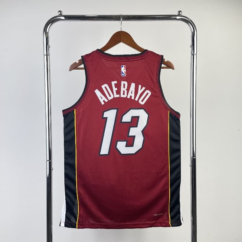 Miami Heat 22/23 Red AJ Basketball Jersey (Hot Press)