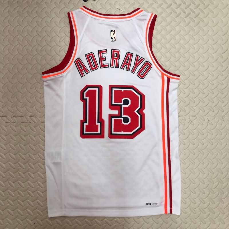 Miami Heat 22/23 White Classics Basketball Jersey (Hot Press)