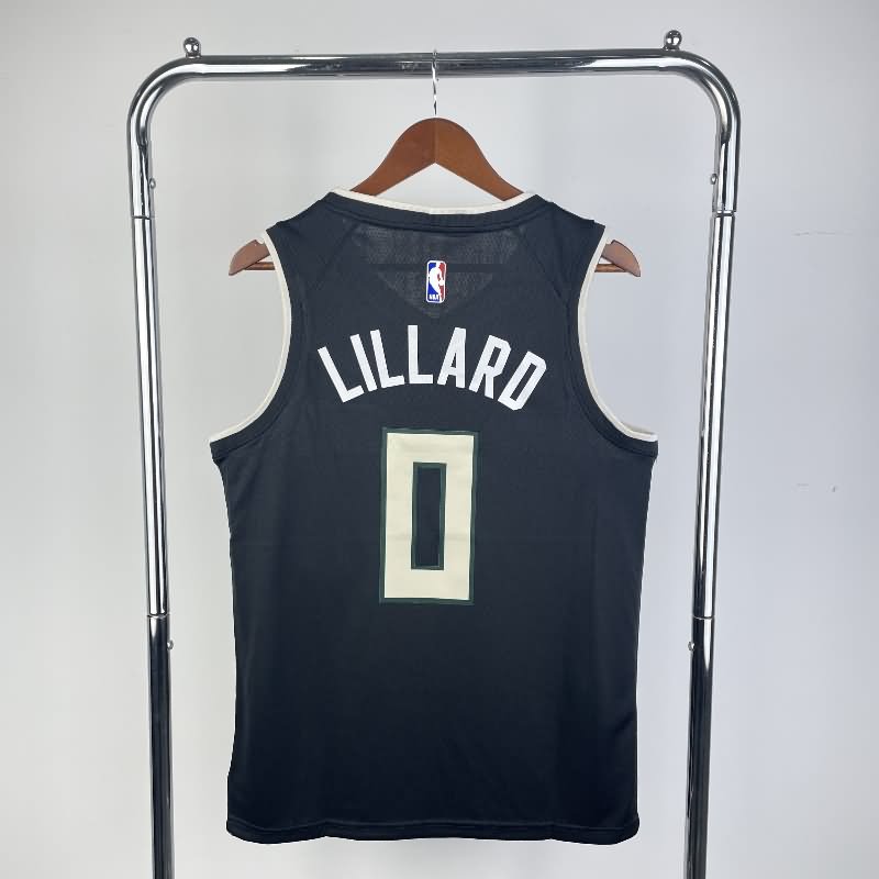 Milwaukee Bucks 20/21 Black AJ Basketball Jersey (Hot Press)