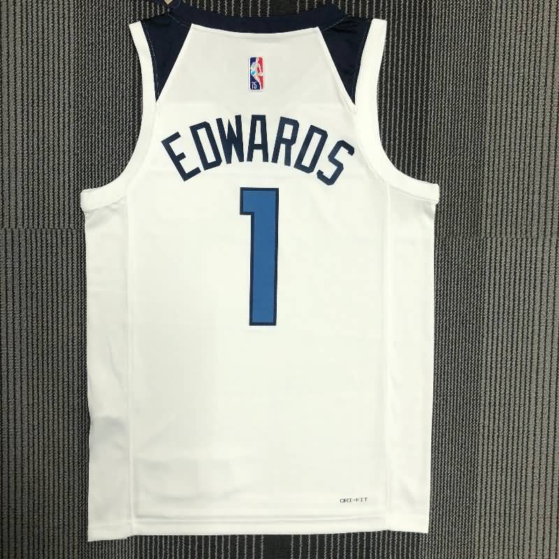 Minnesota Timberwolves 21/22 White Basketball Jersey (Hot Press)