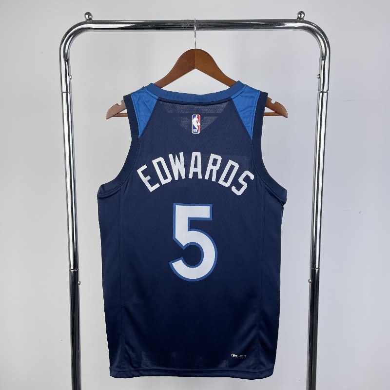 Minnesota Timberwolves 22/23 Dark Blue Basketball Jersey (Hot Press)