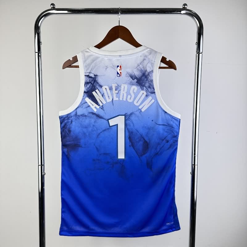 Minnesota Timberwolves 23/24 Blue City Basketball Jersey (Hot Press)