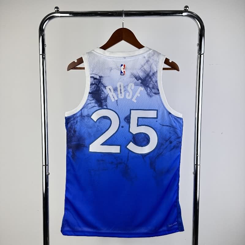 Minnesota Timberwolves 23/24 Blue City Basketball Jersey (Hot Press)