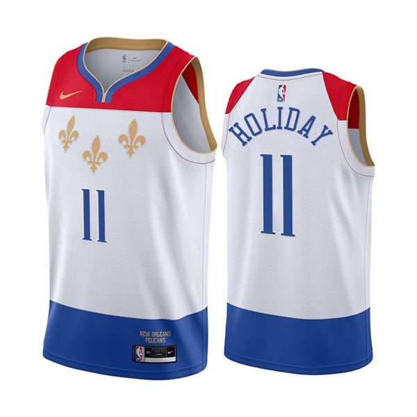 New Orleans Pelicans 20/21 White City Basketball Jersey (Hot Press)