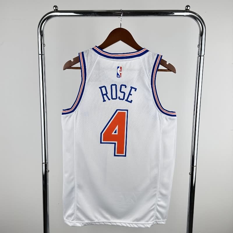 New York Knicks 18/19 White Basketball Jersey (Hot Press)