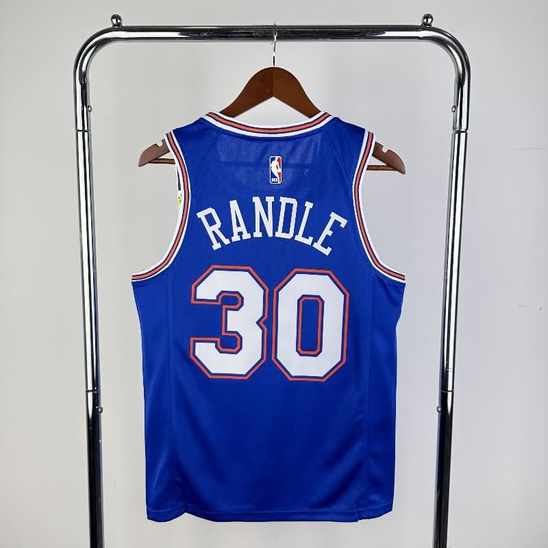 New York Knicks 20/21 Blue AJ Basketball Jersey (Hot Press)