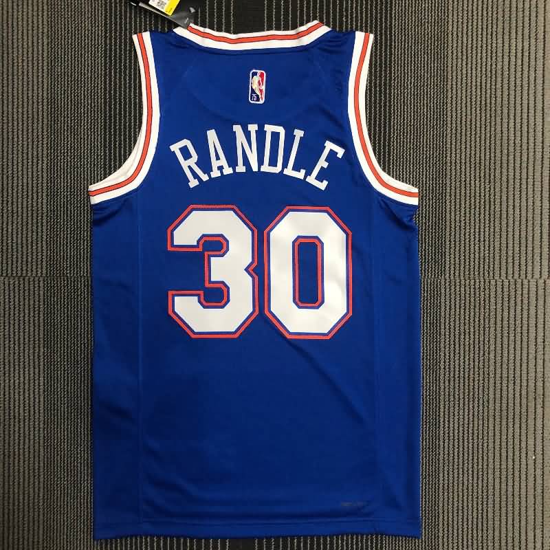 New York Knicks 21/22 Blue AJ Basketball Jersey (Hot Press)