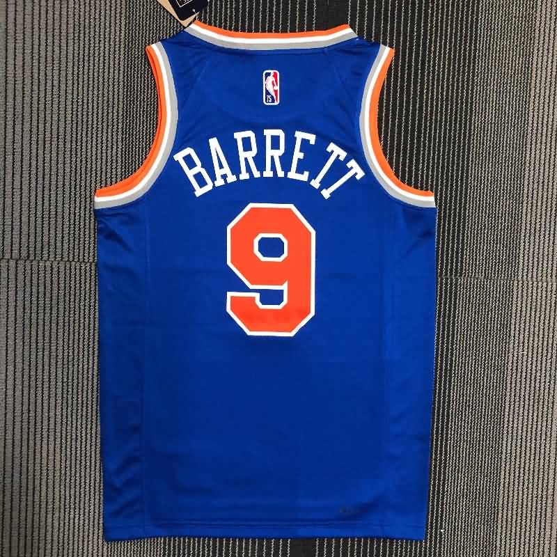 New York Knicks 21/22 Blue Basketball Jersey (Hot Press)