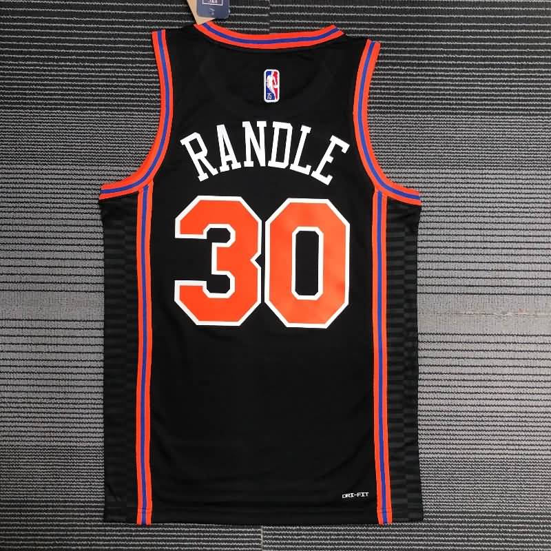 New York Knicks 21/22 Black City Basketball Jersey (Hot Press)