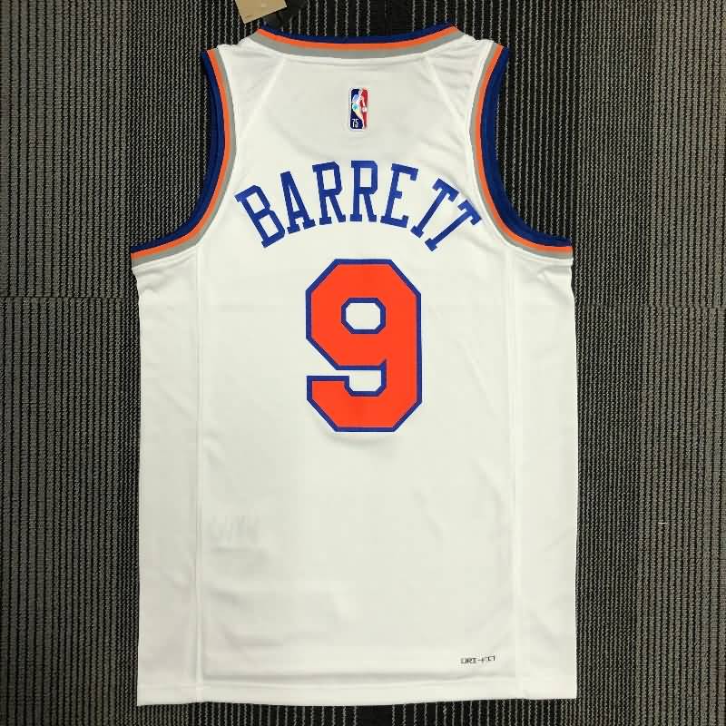 New York Knicks 21/22 White Basketball Jersey (Hot Press)