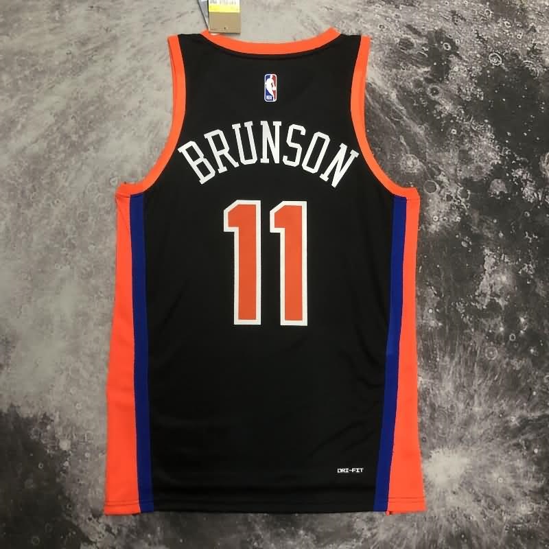 New York Knicks 22/23 Black City Basketball Jersey (Hot Press)