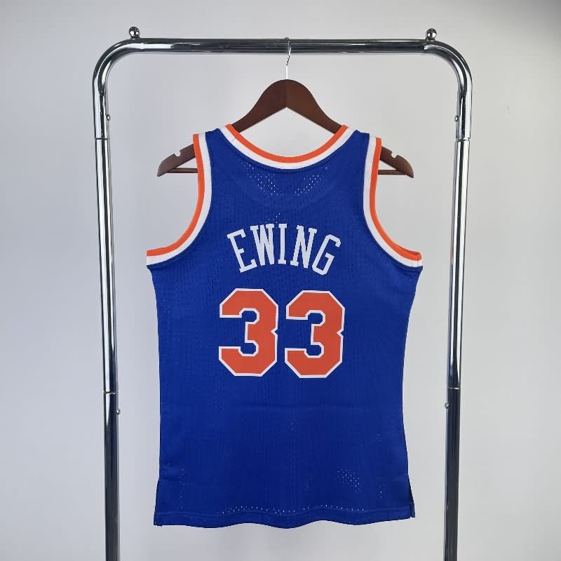 New York Knicks 1991/92 Blue Classics Basketball Jersey (Hot Press)