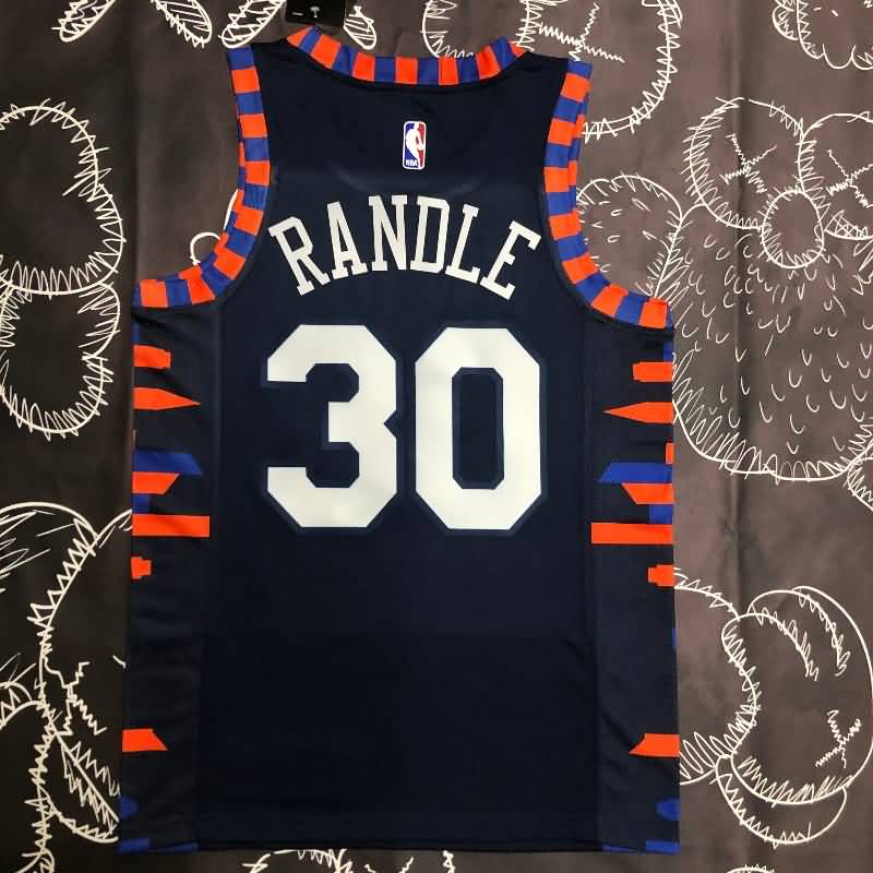 New York Knicks Dark Blue Basketball Jersey (Hot Press)