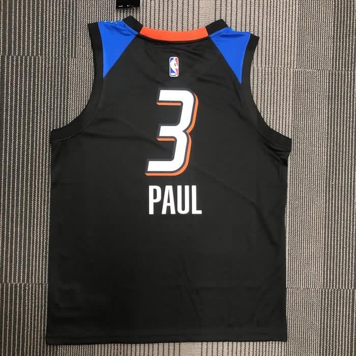 Oklahoma City Thunder 20/21 Black City Basketball Jersey (Hot Press)