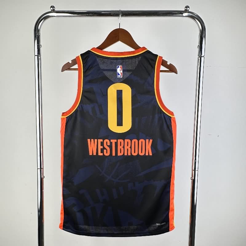 Oklahoma City Thunder 23/24 Black City Basketball Jersey (Hot Press)