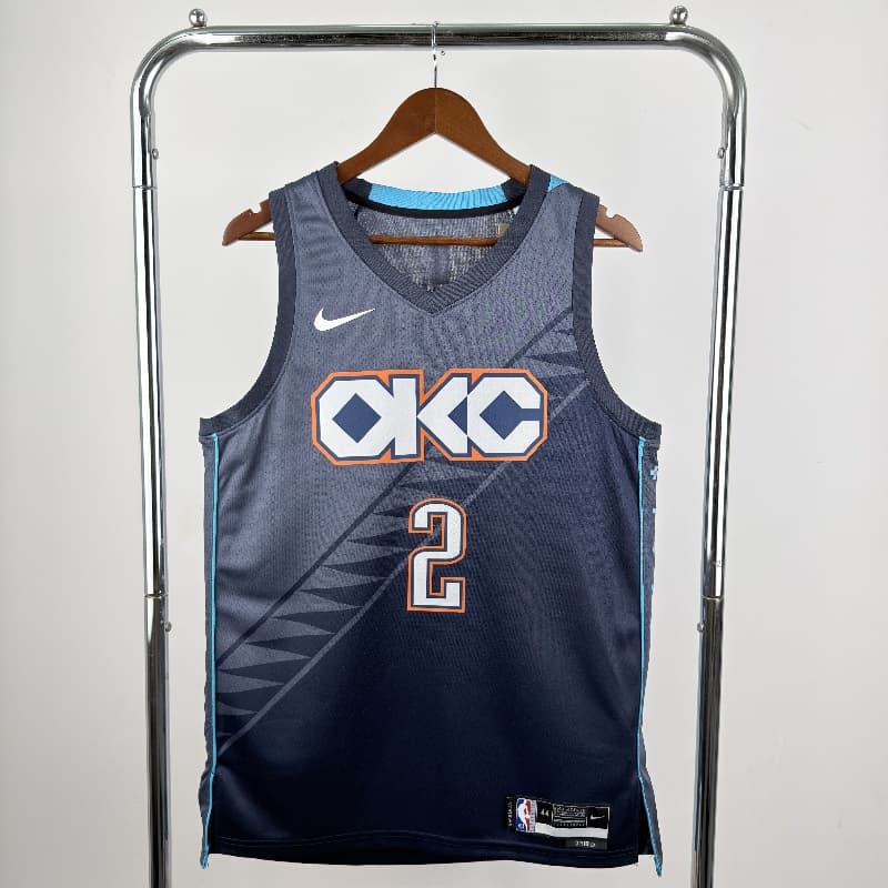 Oklahoma City Thunder 25/26 Grey City Basketball Jersey (Hot Press)