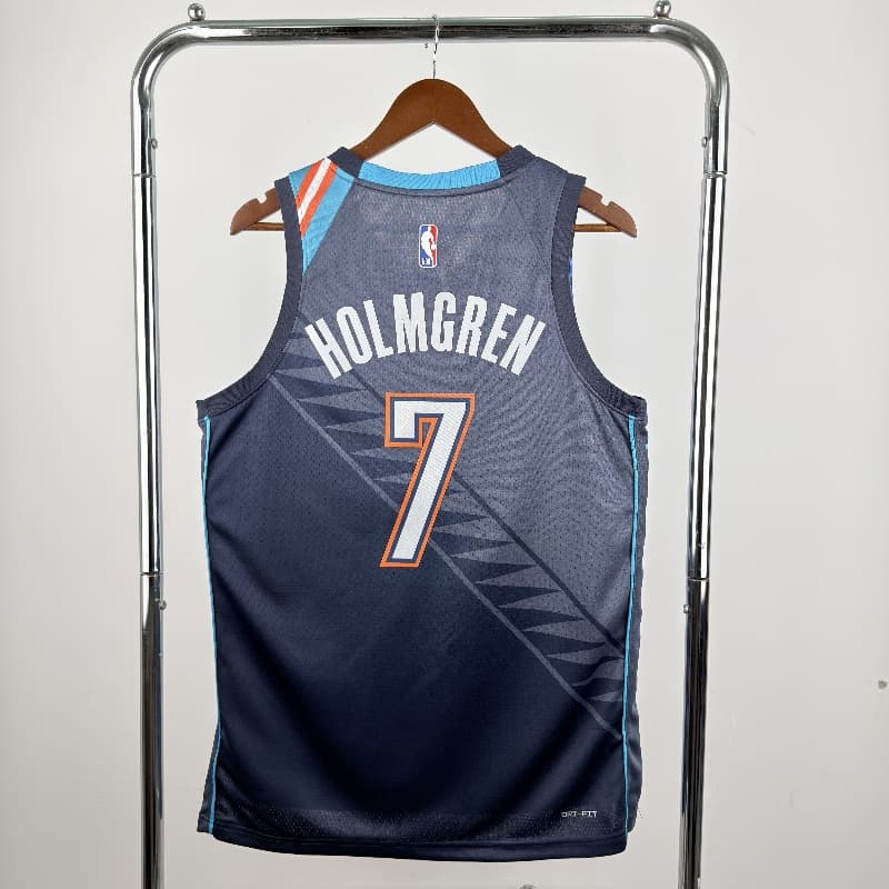 Oklahoma City Thunder 25/26 Grey City Basketball Jersey (Hot Press)