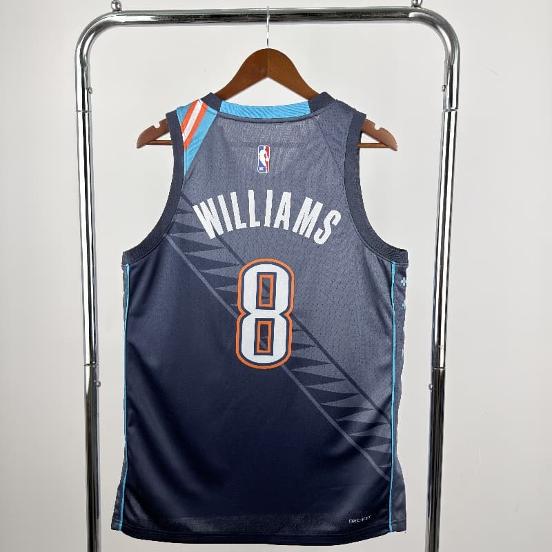 Oklahoma City Thunder 25/26 Grey City Basketball Jersey (Hot Press)