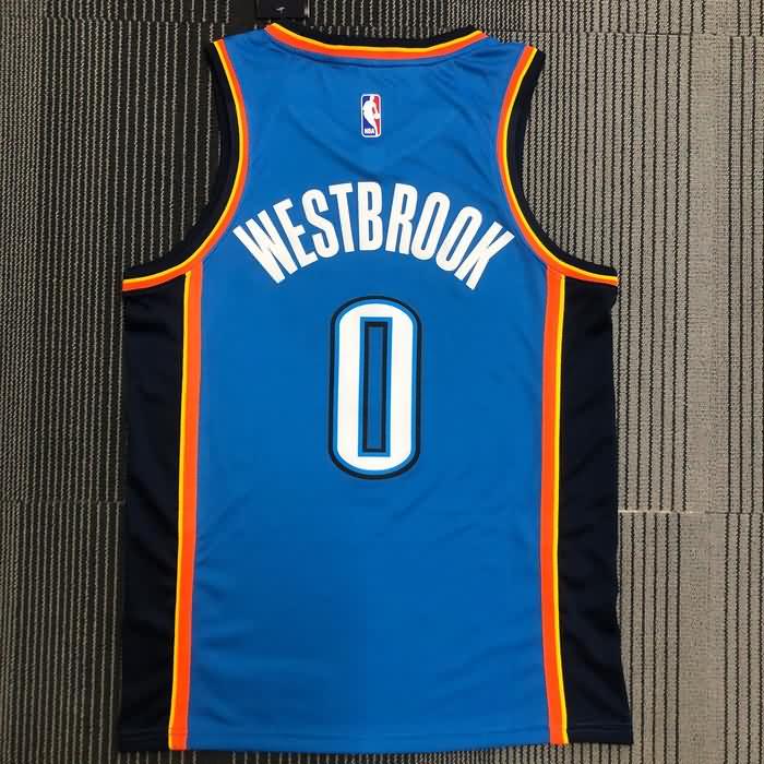 Oklahoma City Thunder Blue Basketball Jersey (Hot Press)