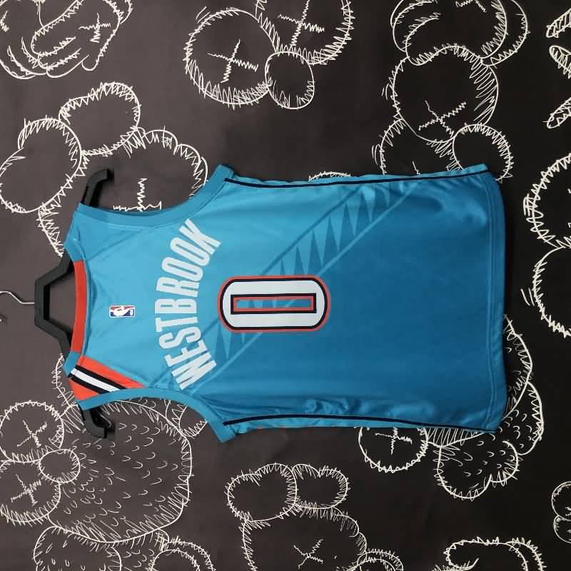 Oklahoma City Thunder Blue City Basketball Jersey (Hot Press)