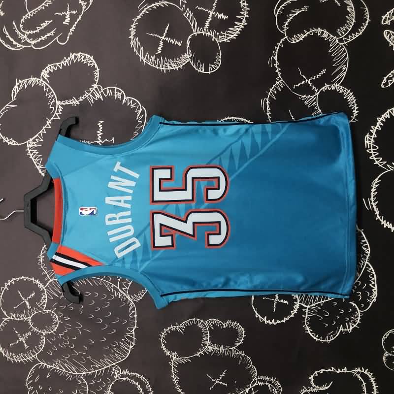 Oklahoma City Thunder Blue City Basketball Jersey (Hot Press)