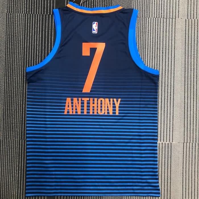 Oklahoma City Thunder Dark Blue Basketball Jersey (Hot Press)