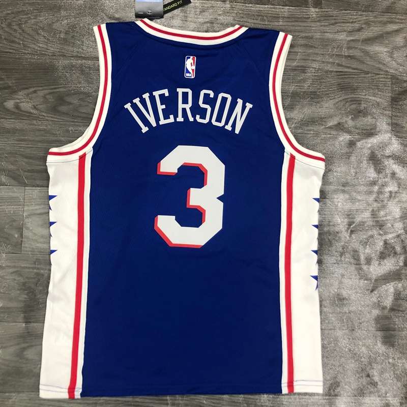 Philadelphia 76ers 20/21 Blue Basketball Jersey (Hot Press)