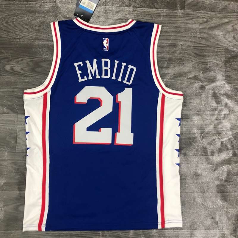 Philadelphia 76ers 20/21 Blue Basketball Jersey (Hot Press)