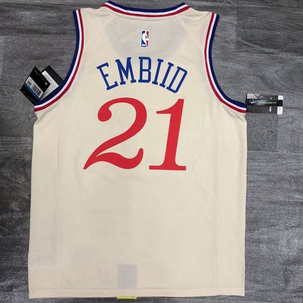 Philadelphia 76ers 20/21 White City Basketball Jersey (Hot Press)