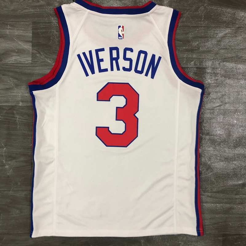 Philadelphia 76ers 20/21 White Classics Basketball Jersey (Hot Press)