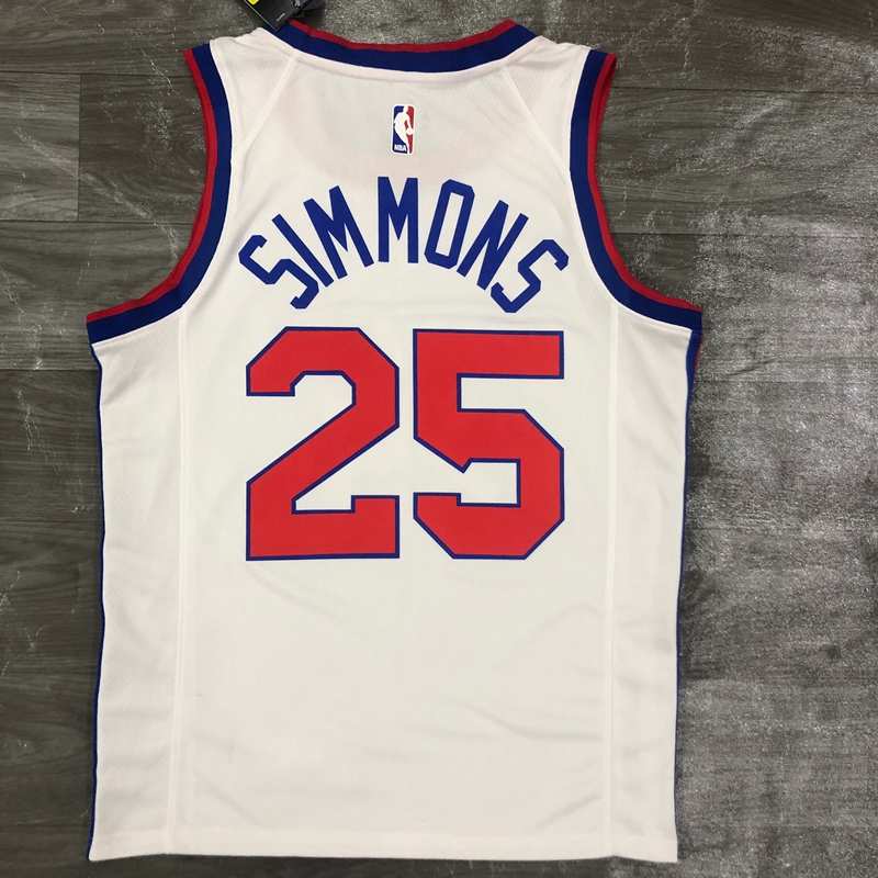 Philadelphia 76ers 20/21 White Classics Basketball Jersey (Hot Press)