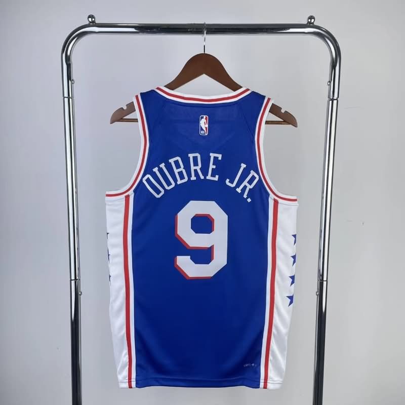 Philadelphia 76ers 22/23 Blue Basketball Jersey (Hot Press)