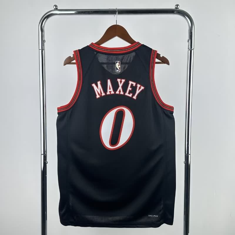 Philadelphia 76ers 25/26 Black Classics Basketball Jersey (Hot Press)