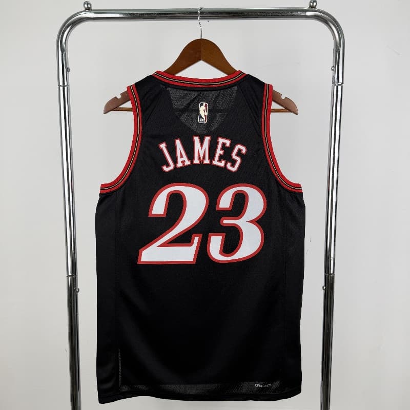 Philadelphia 76ers 25/26 Black Classics Basketball Jersey (Hot Press)