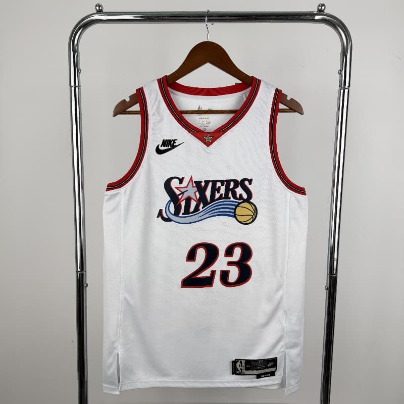 Philadelphia 76ers 25/26 White Classics Basketball Jersey (Hot Press) Philadelphia 76ers 25/26 White Classics Basketball Jersey (Hot Press)