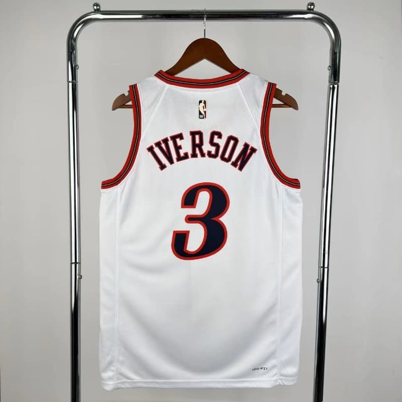 Philadelphia 76ers 25/26 White Classics Basketball Jersey (Hot Press)