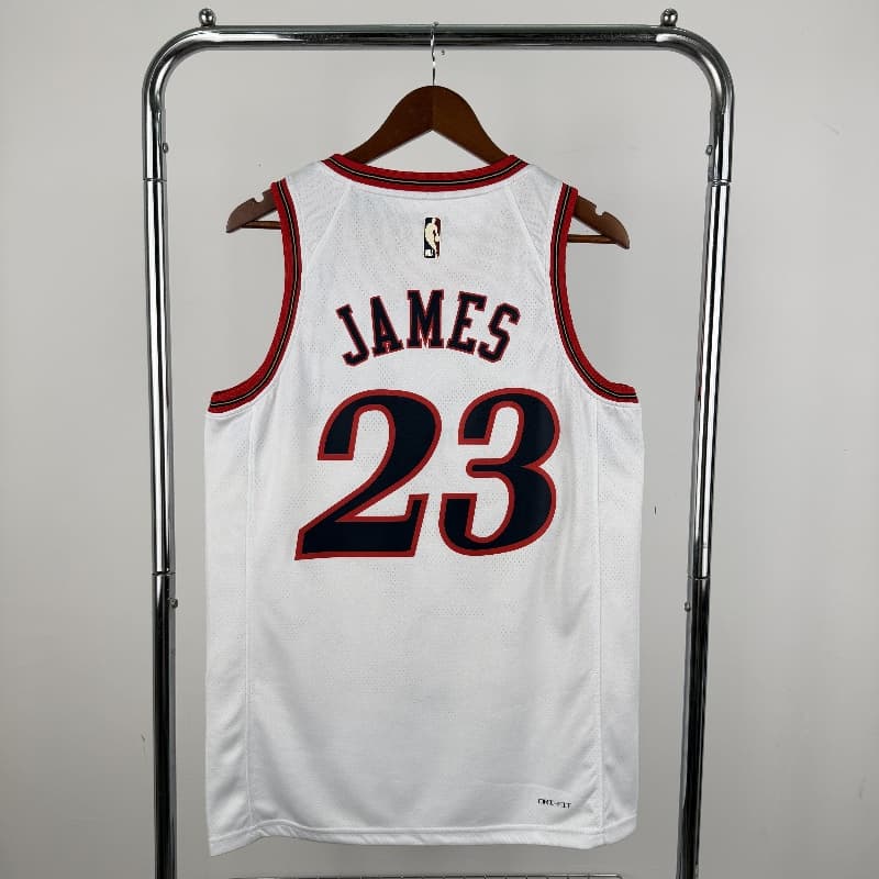 Philadelphia 76ers 25/26 White Classics Basketball Jersey (Hot Press)