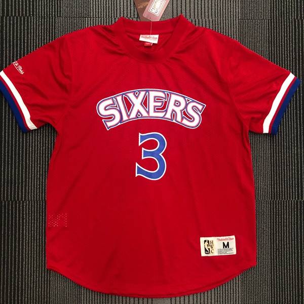 Philadelphia 76ers Red Classics Basketball Jersey (Hot Press)