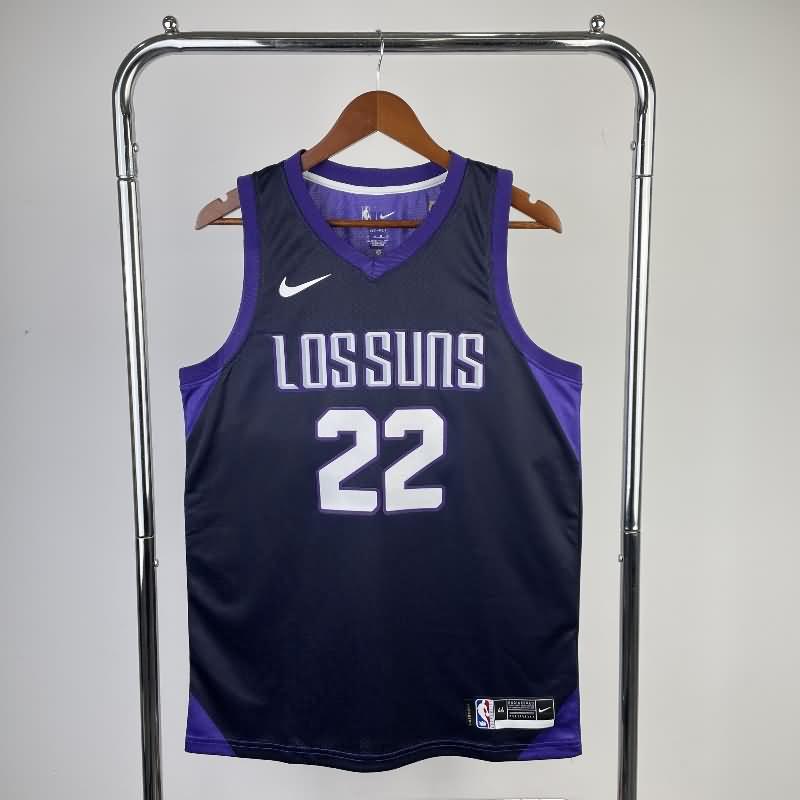 Phoenix Suns 2018/19 Dark Blue City Basketball Jersey (Hot Press)