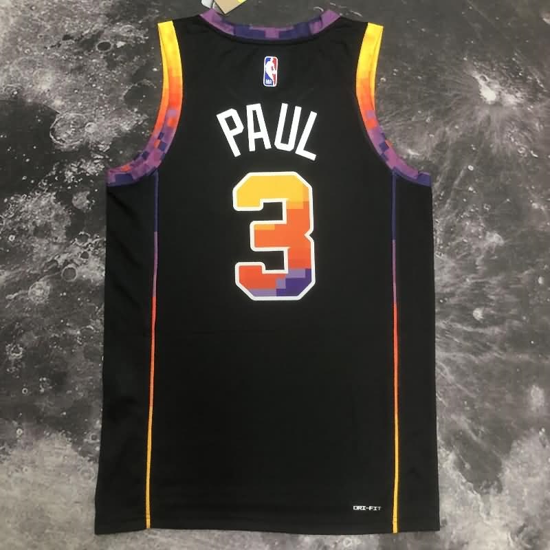 Phoenix Suns 22/23 Black AJ Basketball Jersey (Hot Press)