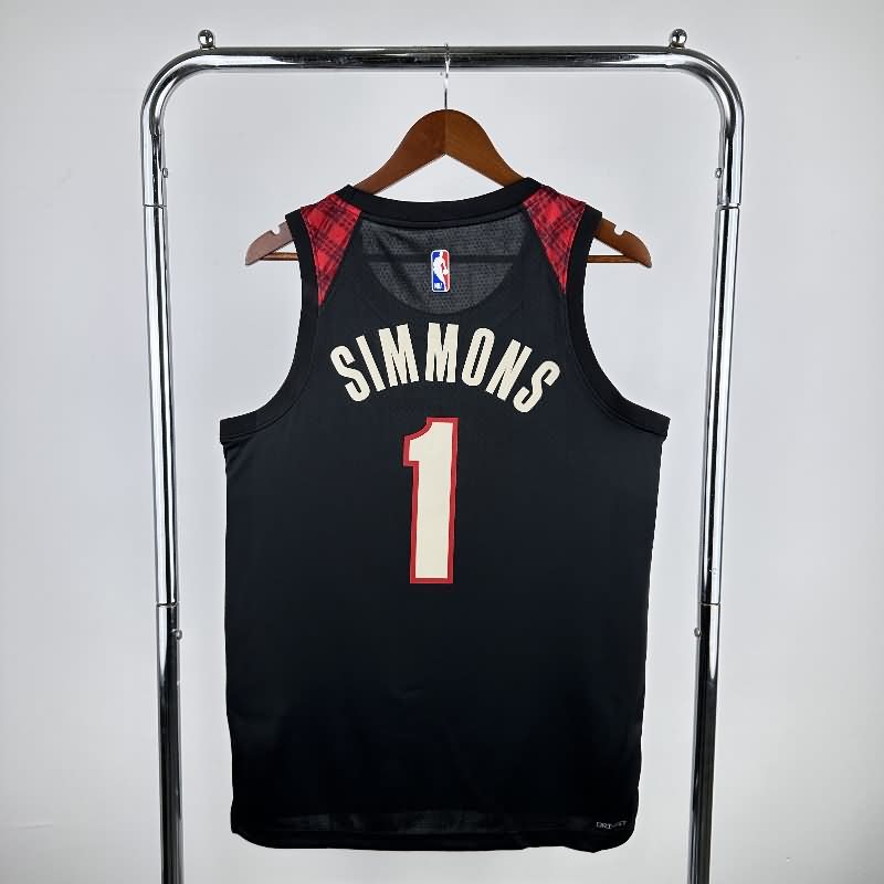 Portland Trail Blazers 23/24 Black City Basketball Jersey (Hot Press)