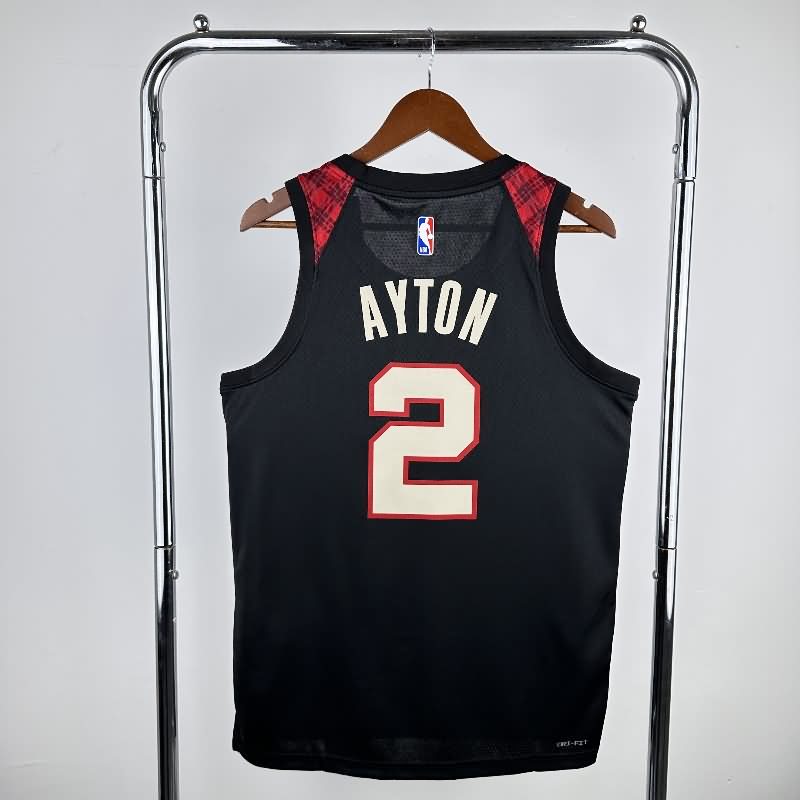 Portland Trail Blazers 23/24 Black City Basketball Jersey (Hot Press)